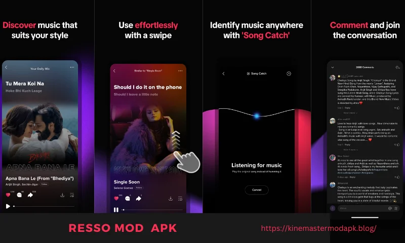 Download the newest Resso Mod APK for top music experience.